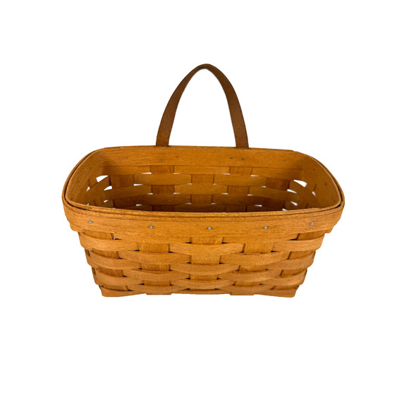 1994 Longaberger Medium Key Basket Made in USA Vintage 9"L x 5"W x 5"H - Picture 1 of 3